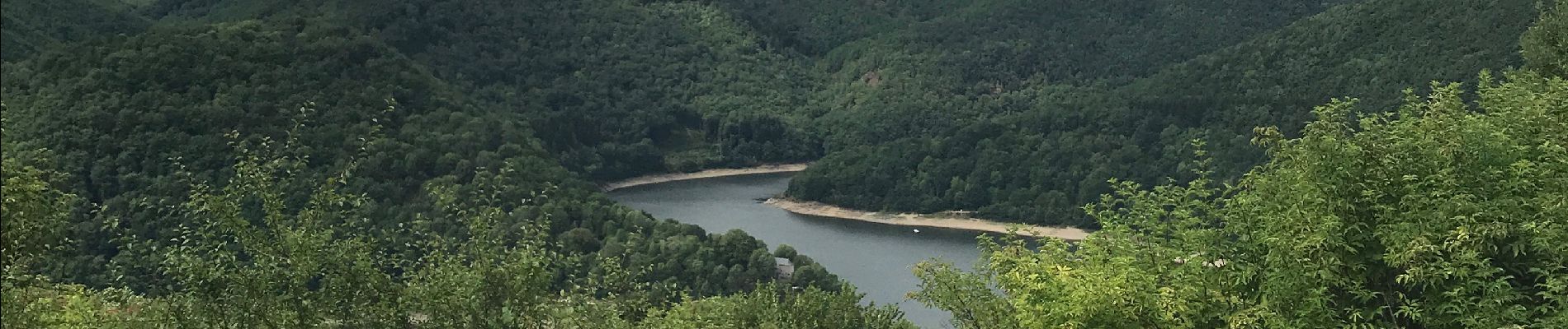 Percorso Marcia Larodde - Retenue du barrage de Bort les Orgues - Photo