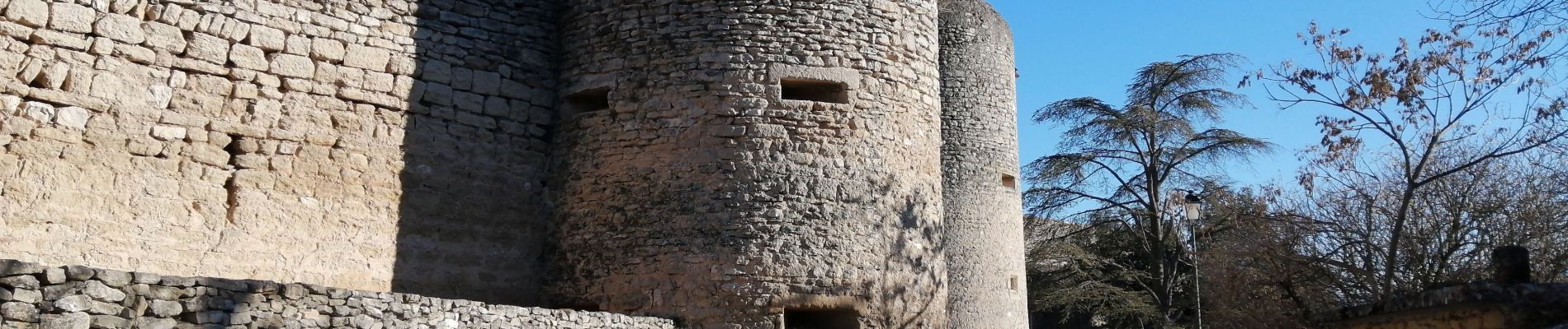 Randonnée Marche Cabrières-d'Avignon - le mur de la peste château petraque - Photo