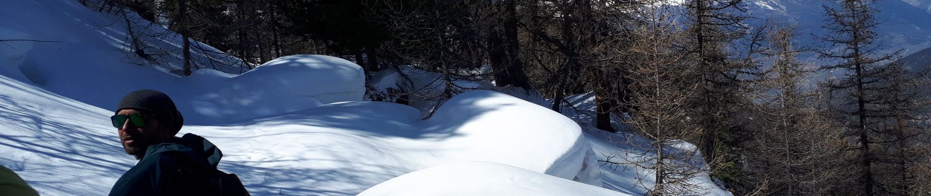 Randonnée Ski de randonnée Crévoux - 210321 arête de la Ratelle - Photo