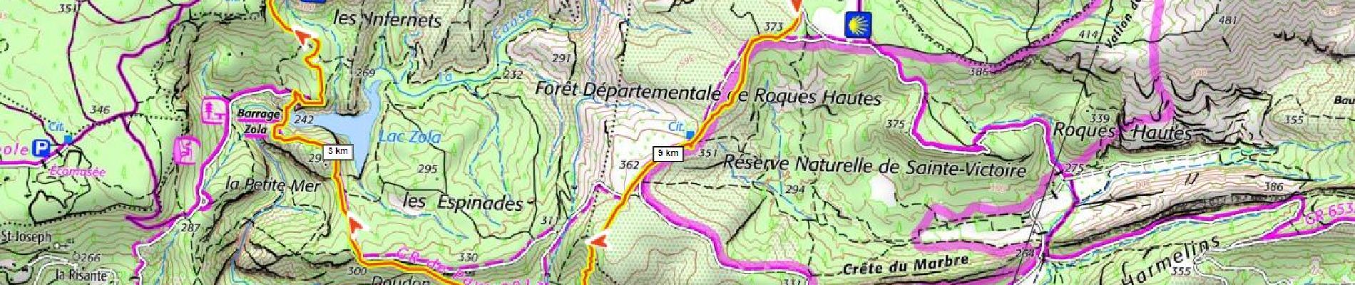 Tour Wandern Le Tholonet - SityTrail - le tour des trois barrages - Photo