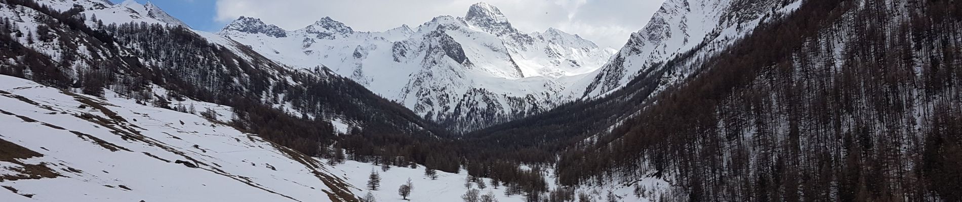 Excursión Raquetas de nieve Ceillac - les balcons du cristillan - Photo