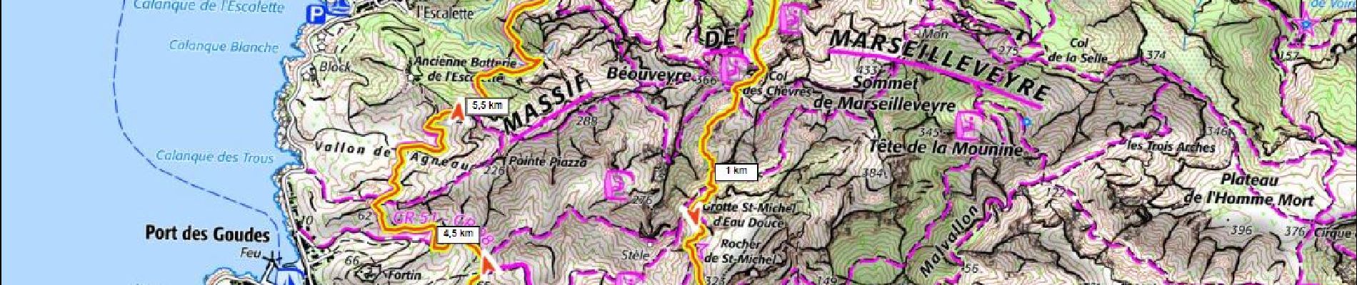 Excursión Senderismo Marsella - Marseilleveyre 600m+ boucle depuis Montredon - Photo