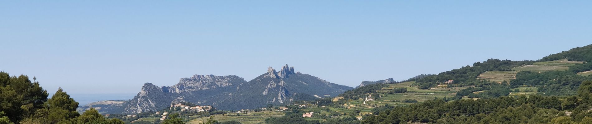 Percorso Bici da strada Entrechaux - gigondas les dentelles de Montmirail  - Photo