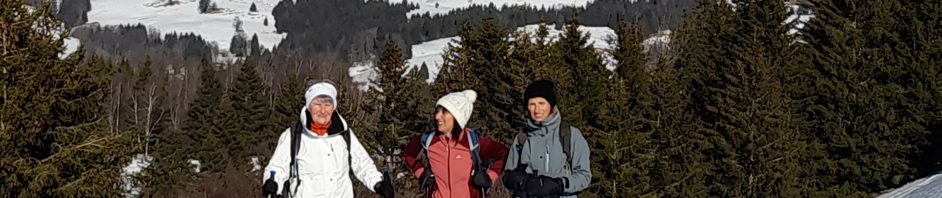 Excursión Raquetas de nieve Montcel - REVARD: TOUR PLATEAU RAQUETTES _ VILLAGE TIPI _ REFUGE DE LA PLATE _ CROIX DES BERGERS - Photo