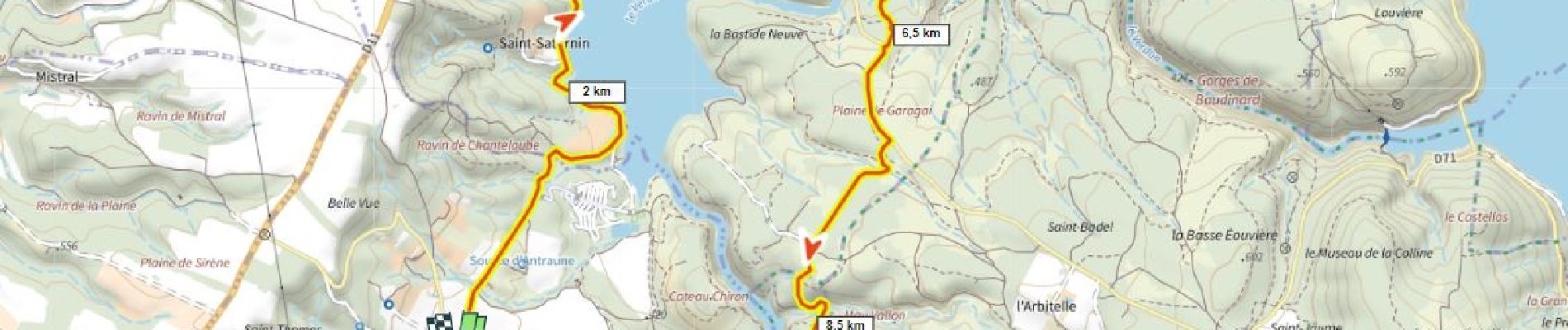 Tour Mountainbike Saint-Laurent-du-Verdon - Tour du lac d'Artignosc 270m+ (tracé à essayer) - Photo