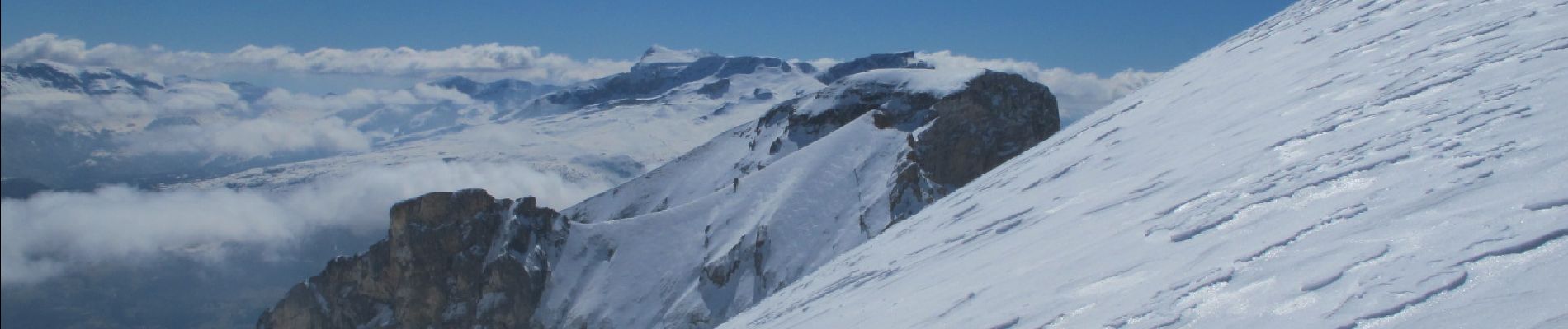 Tour Skiwanderen Le Dévoluy - Tête de Vallon Pierra à ski - Photo