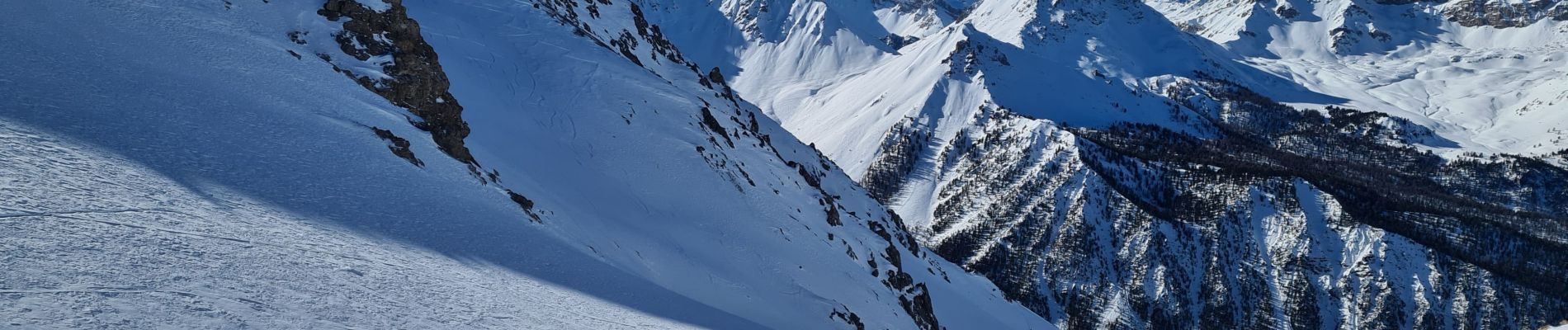 Randonnée Ski de randonnée Cervières - combe obscure - Photo