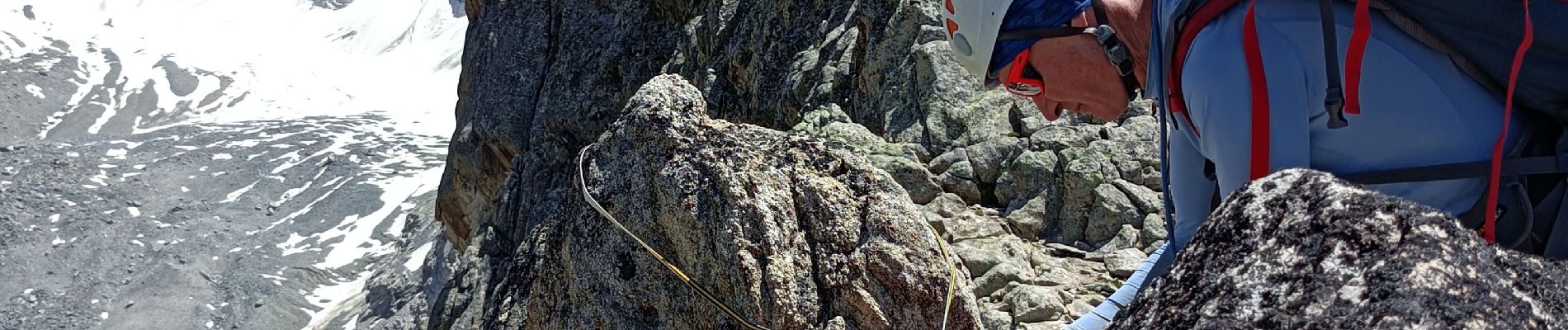 Tour Klettern Saint-Christophe-en-Oisans - corne oue berarde  - Photo