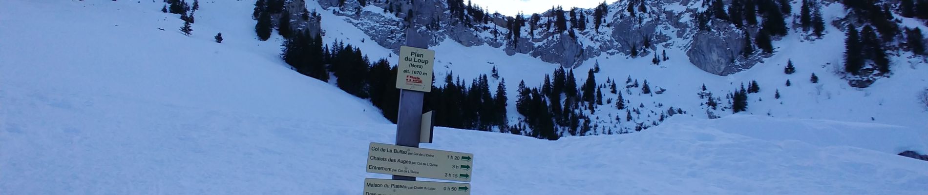 Trail Snowshoes Fillière - col de l'Ovine et Croix du Puvat - Photo