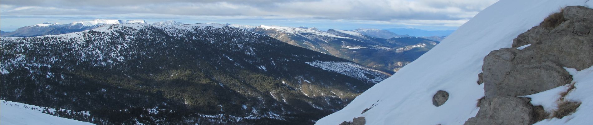 Randonnée Ski de randonnée Soleilhas - Crête de la Bernarde à Ski - Photo