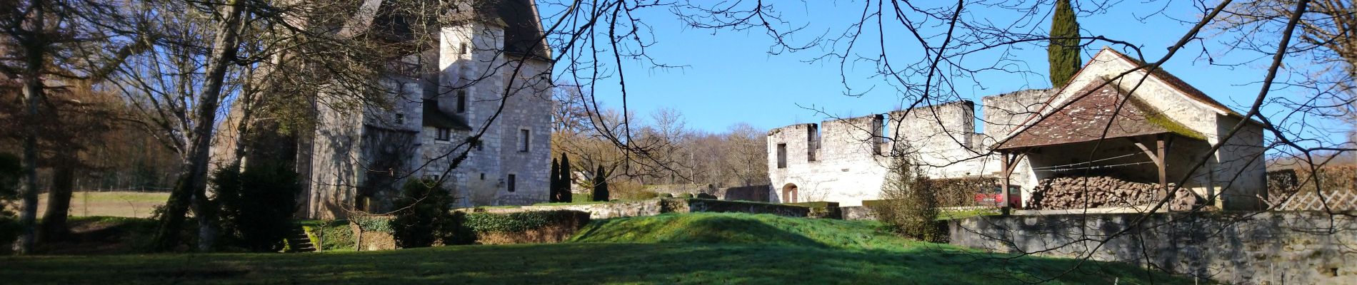 Randonnée Marche Cheillé - Cheillé - GR3 Abbaye de Turpenay Château de la Cour - 18.9km 280m 4h05 - 2022 02 05 - Photo