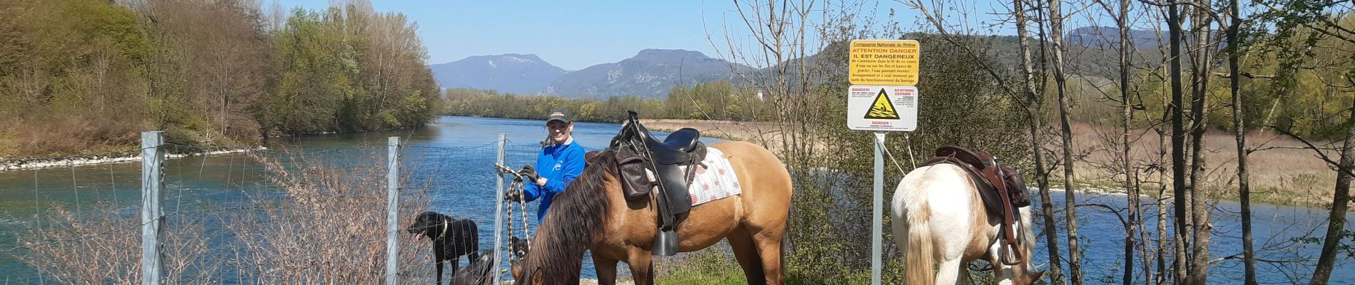 Trail Horseback riding Aoste - st didier st genix champagneux breigner  - Photo