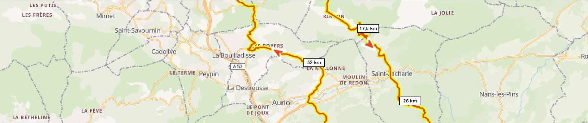 Tocht Wegfiets Fuveau - Plan d'Aups 1370m+ - Photo