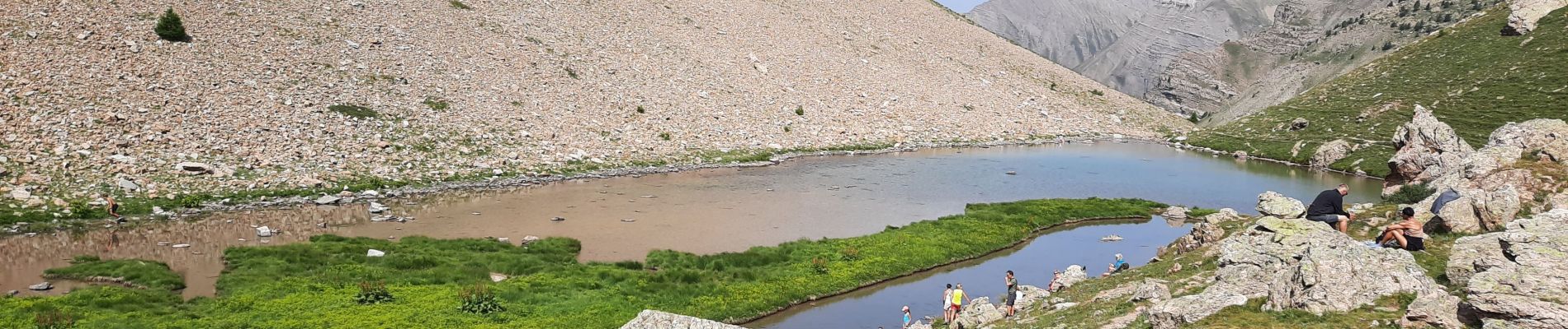 Randonnée Marche Crévoux - lac et col du crachet - Photo