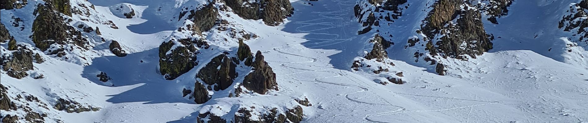 Excursión Esquí de fondo Montgenèvre - skirando nouvelle ligne chenaillet  - Photo
