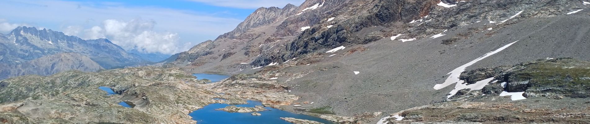 Trail Walking Huez - circuit des lacs, Blanc, du milieu, de la Fare, Balme rousse,dôme des Rousses - Photo