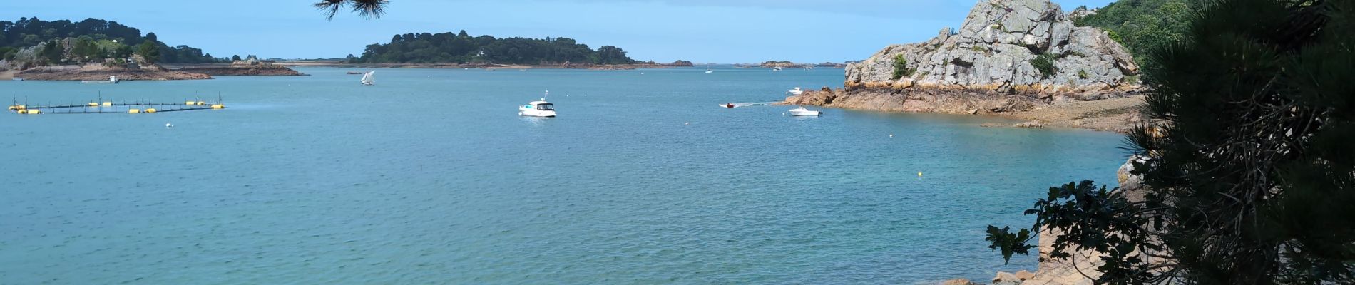 Trail Walking Paimpol - Lézardrieux Plage de Lodano - GR34 Allée couverte de Mélus PM - 15km 220m 3h45 - 2024 06 28 - Photo