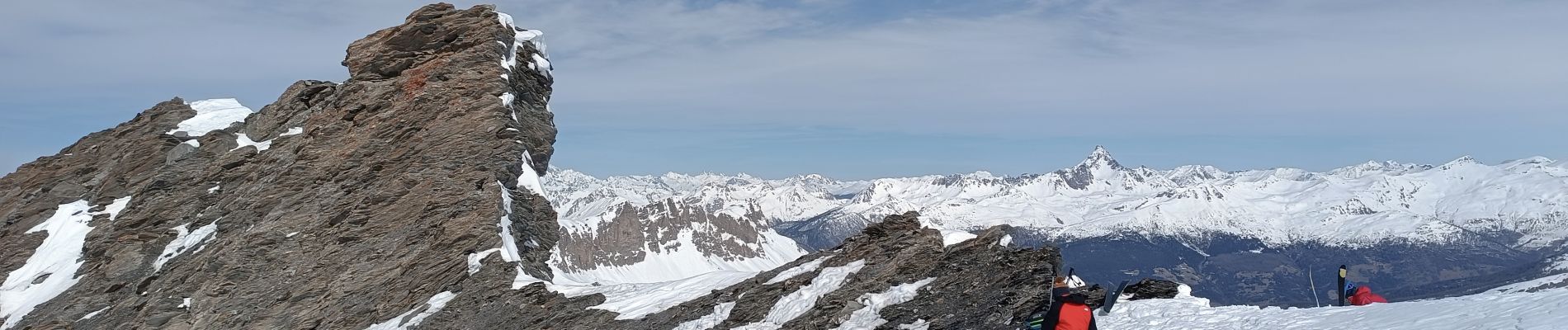 Excursión Esquí de fondo Saint-Véran - Pointe des Marcelettes - Photo