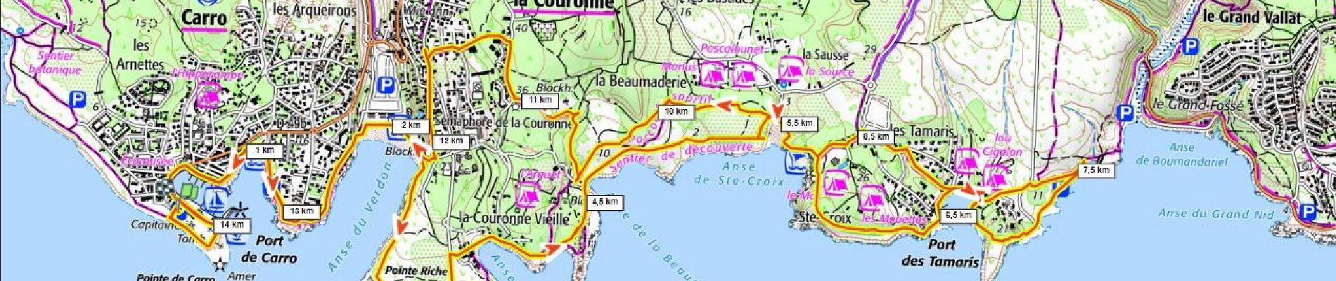 Tour Wandern Martigues - Carro Tamaris 150m+ - Photo