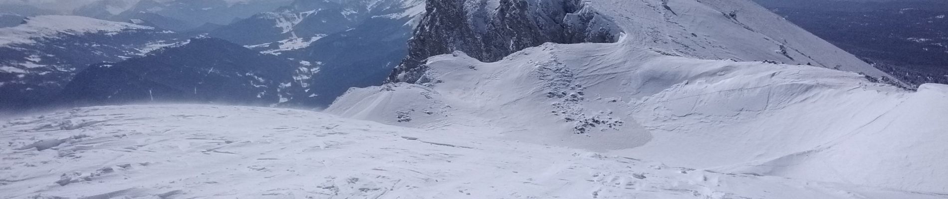 Tour Skiwanderen Corrençon-en-Vercors - tête chaudière et petite moucherolle - Photo