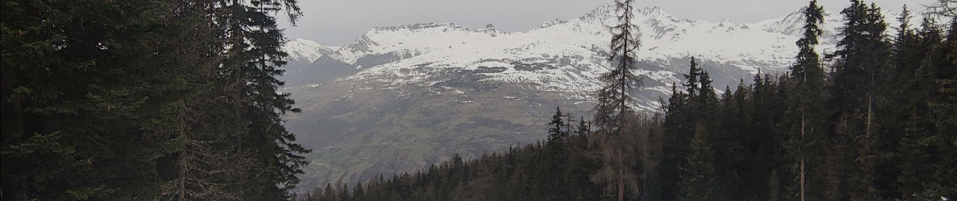 Tocht Sneeuwschoenen Peisey-Nancroix - direction les arc 1800 raquette - Photo