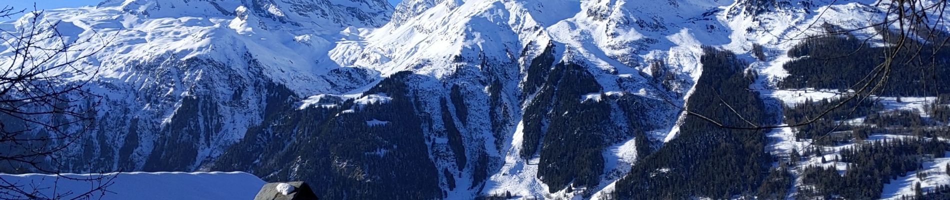 Tocht Sneeuwschoenen Sainte-Foy-Tarentaise - ste foy les charmettes - Photo