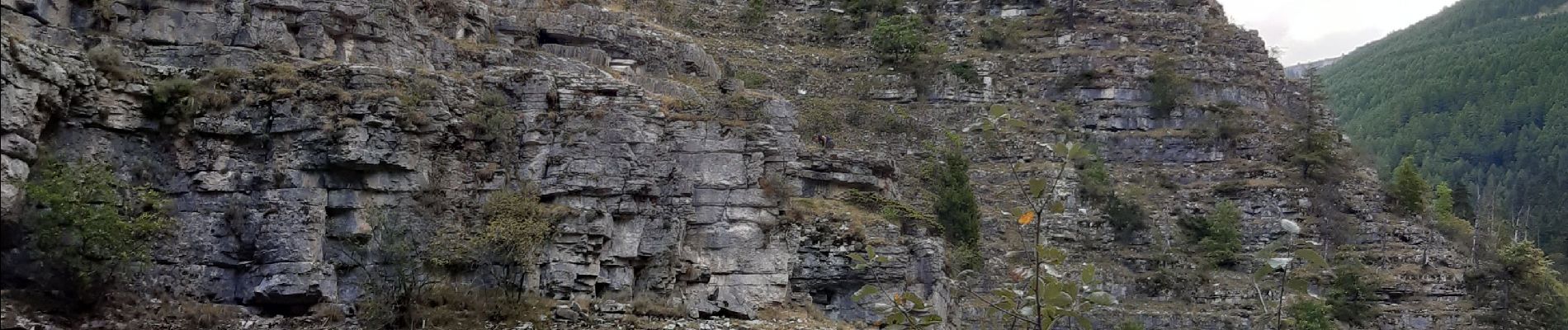 Tocht Stappen Beauvezer - les gorges st pierre. Colmars les Alpes. Villars  - Photo