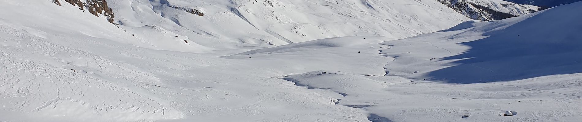 Tour Skiwanderen Puy-Saint-André - rocher blanc - Photo