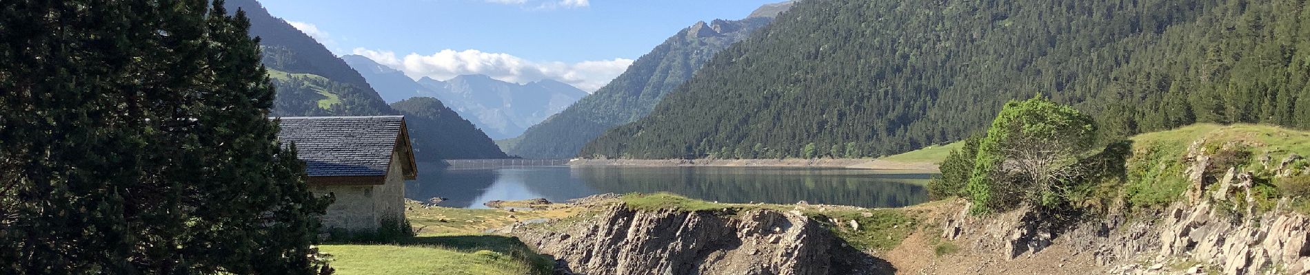 Tour Wandern Aragnouet - Le lac de l'Oule variante en passant par le bas du barrage - Photo
