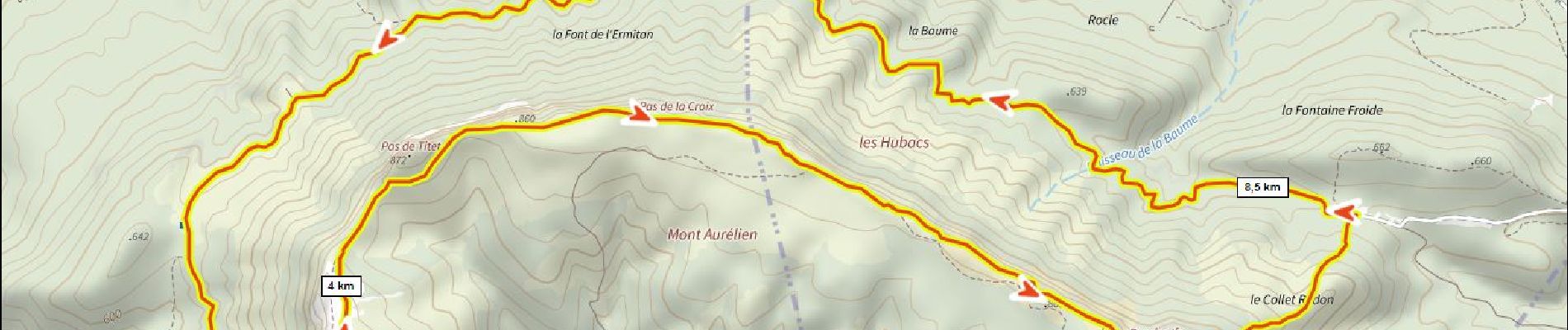 Tocht Stappen Pourcieux - Mt Aurélien 450m+ - Photo