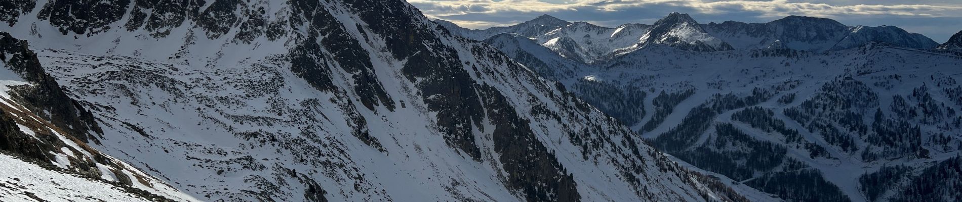 Percorso Racchette da neve Isola - Cime de la Lombarde  - Photo