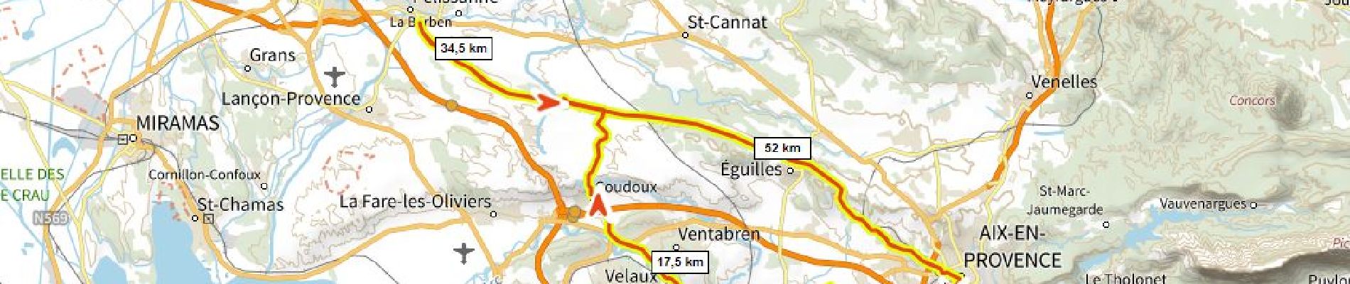 Tour Rennrad Aix-en-Provence - Aix Pelissanne 700m+ - Photo