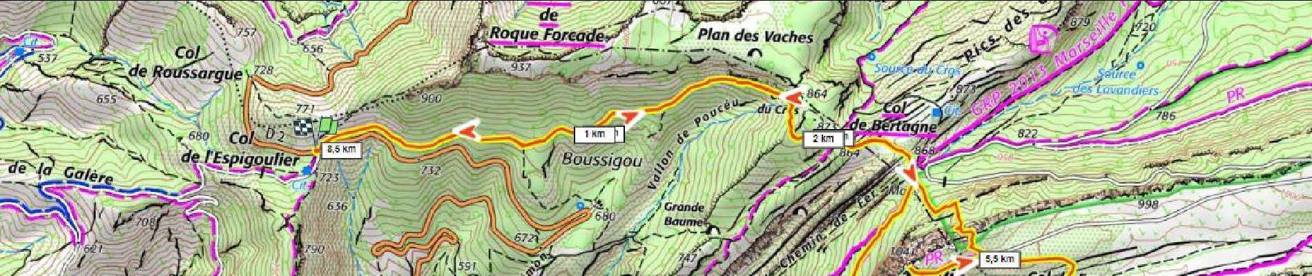 Tour Wandern Gémenos - Pic de Bertagne 430m+ depuis l'Espigoulier - Photo