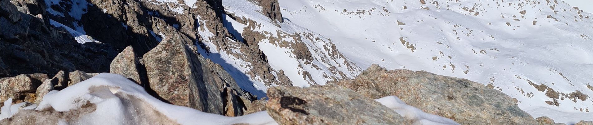 Percorso Sci alpinismo Le Monêtier-les-Bains - pic du lac du combeynot  - Photo