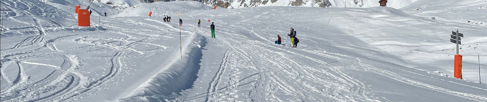 Excursión Esquí de fondo Tignes - Rando ski Tignes Le Lac Coronavirus  - Photo