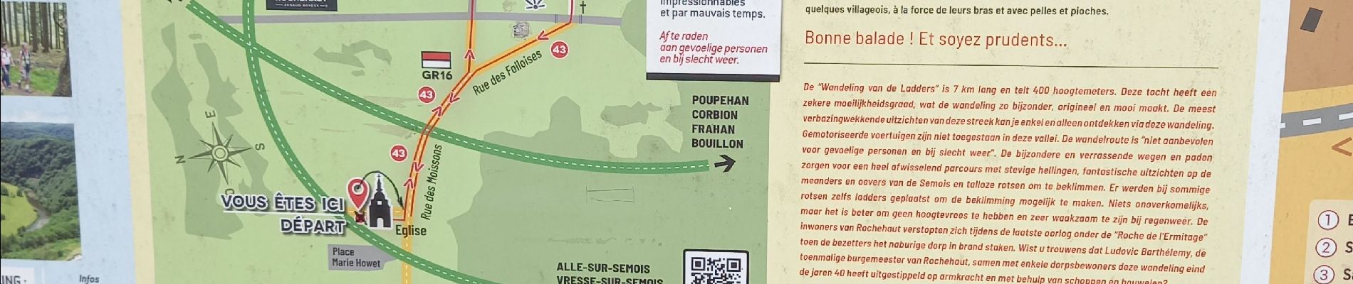 Tour Wandern Bouillon - Balade des échelles Rochehaut - Photo