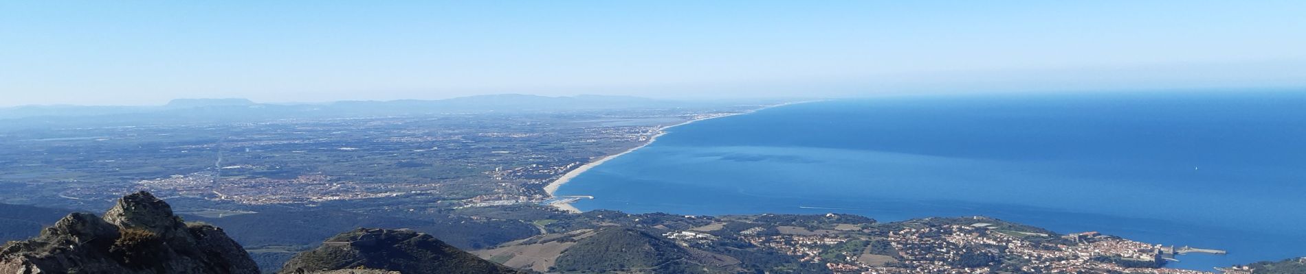 Tour Wandern Collioure - MADELOC depuis col de la serra, via col formigo,  batterie 500, madeloc, col tellaferra  - Photo