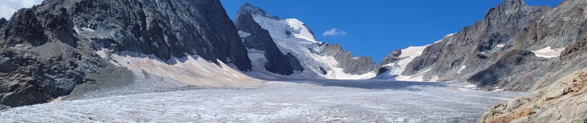 Percorso Marcia Vallouise-Pelvoux - le refuge glacier blanc et le point de vue sur la barre - Photo