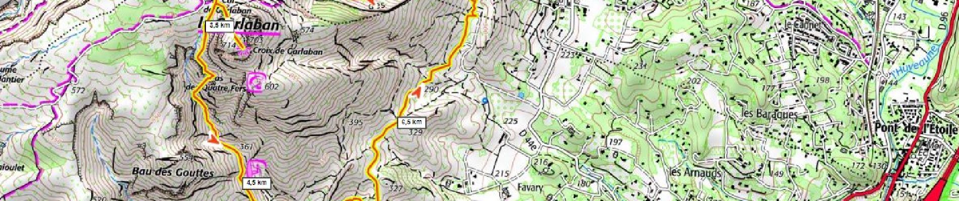 Trail Walking Roquevaire - Garlaban 550m+ boucle depuis Lascour - Photo