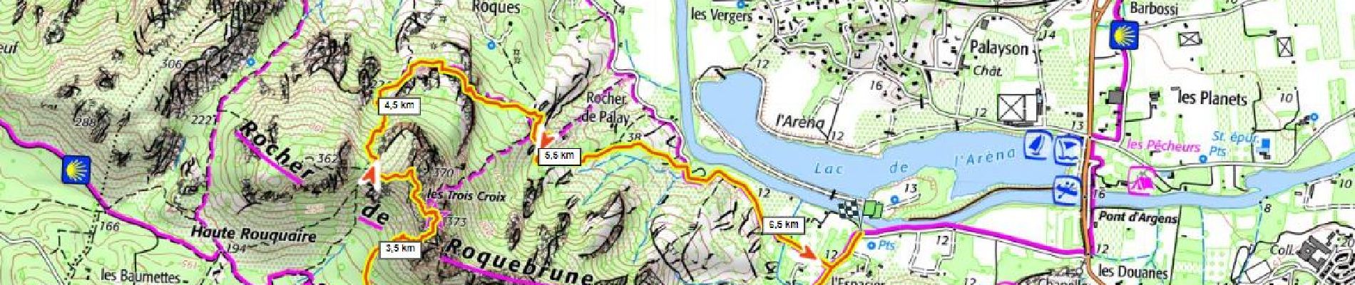 Trail Walking Roquebrune-sur-Argens - ROCHER DE ROQUEBRUNE - TROIS CROIX - Photo