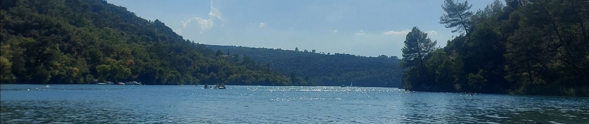 Excursión Natación Esparron-de-Verdon - nage jusqu'à la pointe et retour - Photo