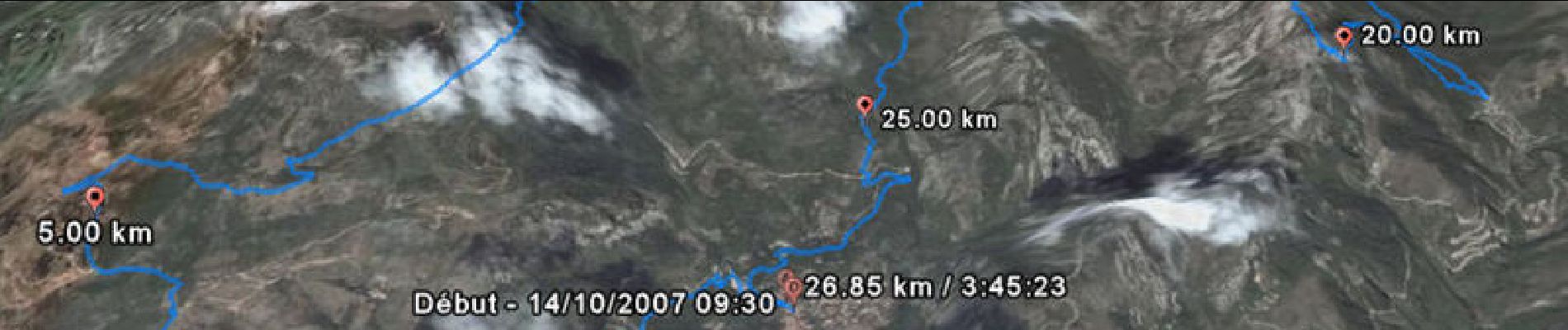 Tocht Lopen Gorbio - Trail de Gorbio 32km 2007 - Photo