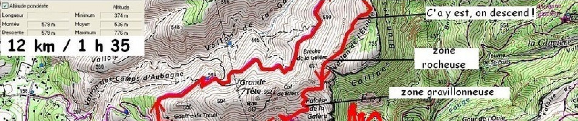 Randonnée Course à pied Gémenos - Col de l'Espigoulier - Photo