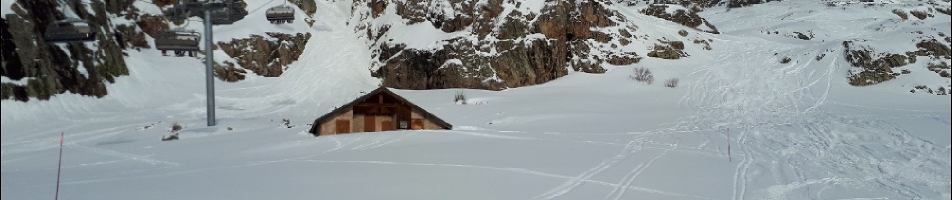 Tour Schneeschuhwandern Huez - Alpe d'Huez - Cabane du Poutat - Photo