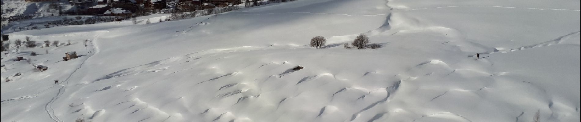 Randonnée Raquettes à neige Huez - Alpe d'Huez - Pierre Ronde - Photo