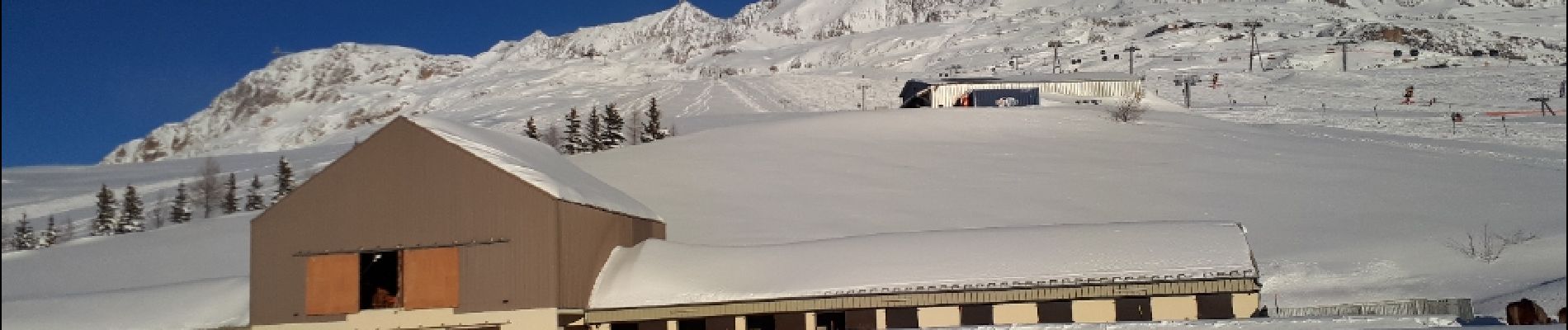 Percorso Racchette da neve Huez - Alpe d'Huez - Lac Besson - Photo