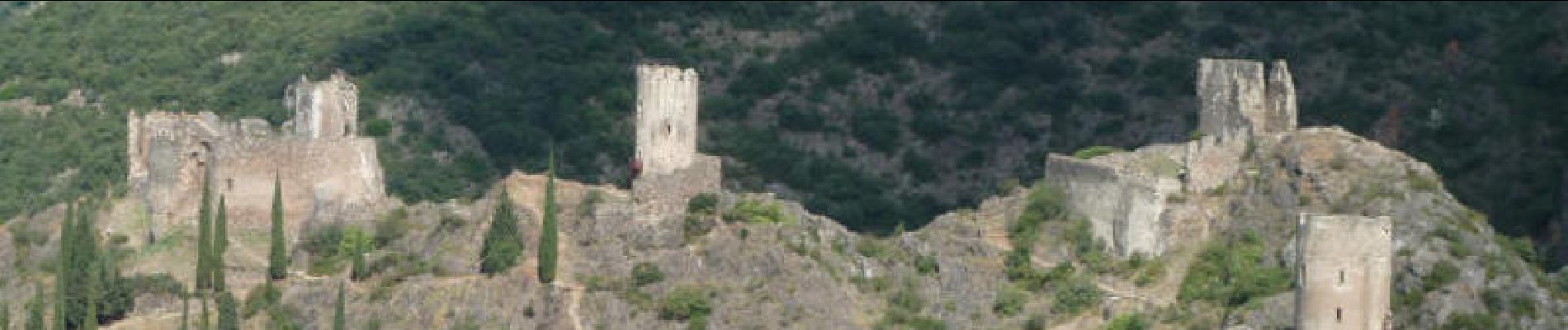 Randonnée Marche Lastours - Un tour autour des tours - Les châteaux de Lastours - Photo