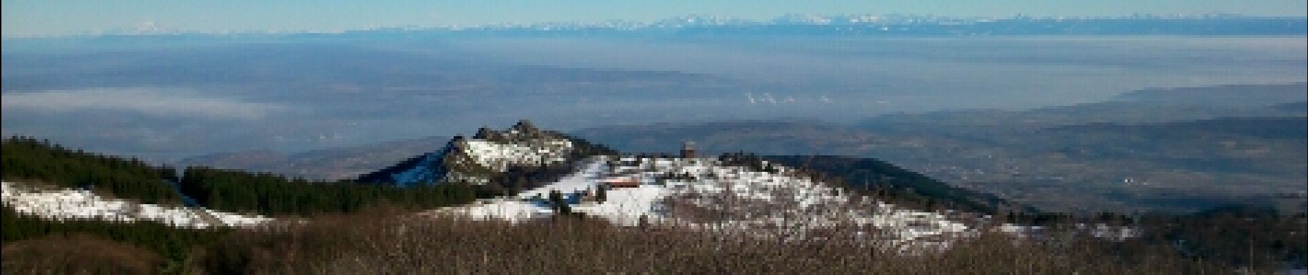 Tour Schneeschuhwandern La Valla-en-Gier - Crêts du pilat depuis la jasserie - Photo