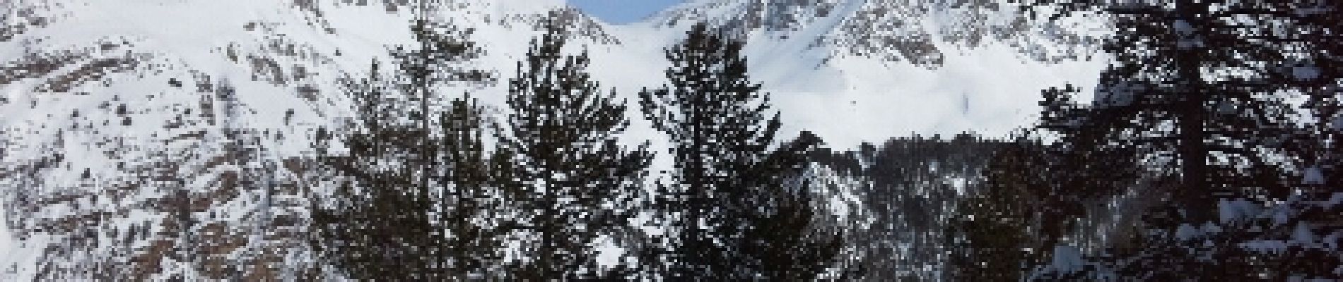 Tour Schneeschuhwandern Cervières - Le Laus - Vers Izoard par le sentier de la Mule - Photo