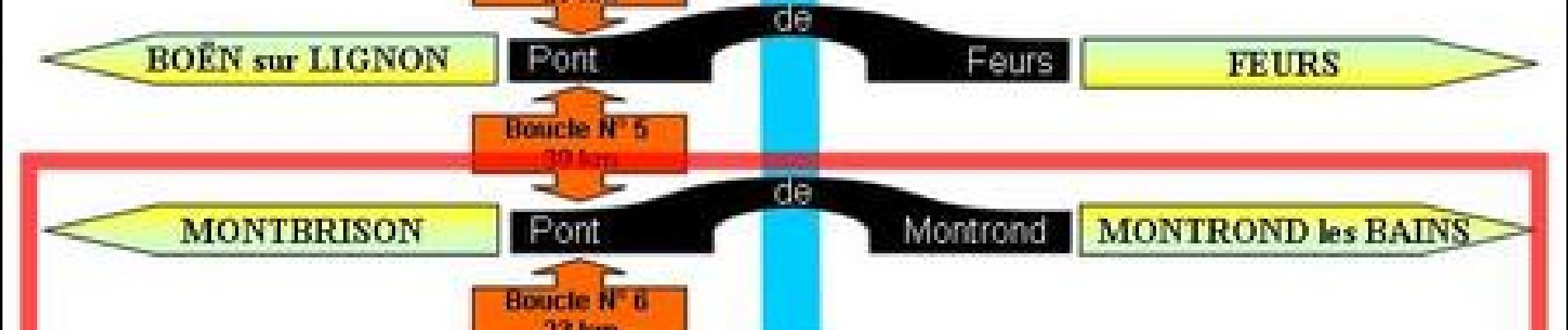 Randonnée V.T.T. Montrond-les-Bains - Du Barrage de Villerest au Barrage de Grangent en 10 boucles / Boucle N° 06 : Pont de Montrond-les-Bains (voie verte) - Pont de Rivas - Photo